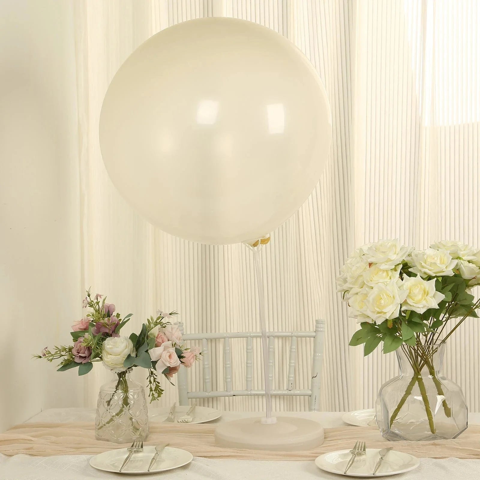 5 Pack Shiny Pearl Biodegradable Party Balloons - Eco-Friendly Wedding, Birthday & Baby Shower Decorations for Sustainable Celebrations