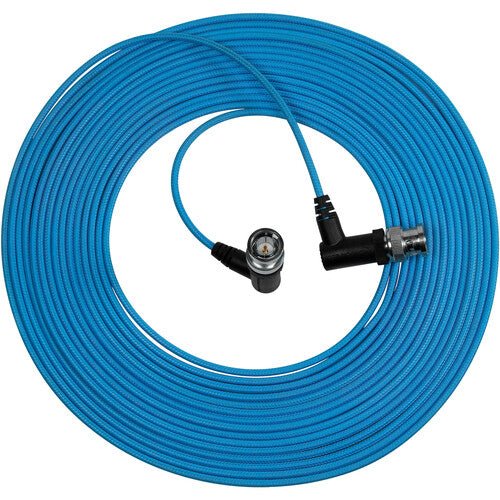 Kondor Blue Ultra Thin 6G SDI Right Angle BNC Cable (25ft) - High-Speed Video Connection for Professional Cameras, Broadcast & Studio Equipment