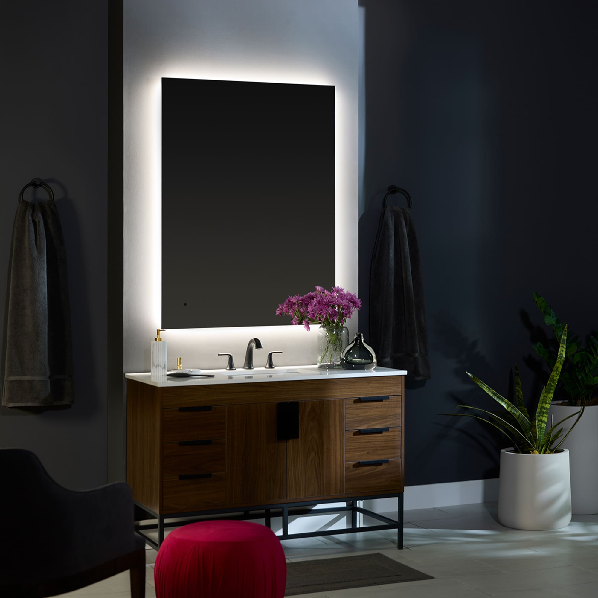 Oxygen Galaxy 3 1104 0 Lighted LED Mirror 60