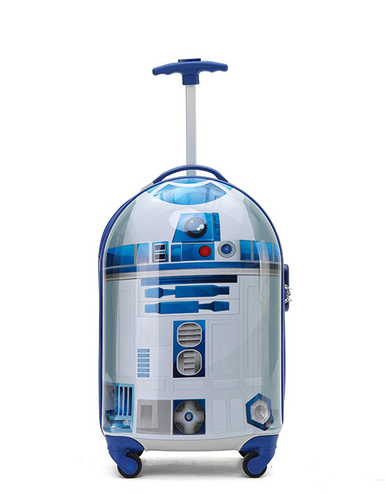 Star Wars SW025 R2D2 20-Inch Small Carry-On Suitcase - White & Blue Luggage for Travel, Cosplay & Star Wars Fans - Perfect for Conventions, Air Travel & Collectors