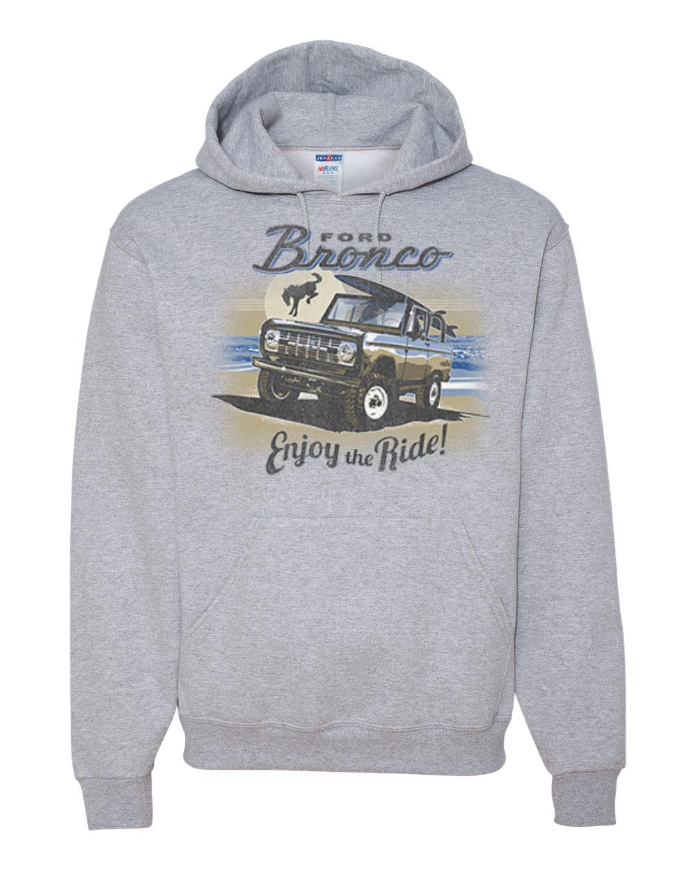 Wild Bobby Classic Vintage Ford Bronco Hoodie - Unisex Sweatshirt with Retro Truck Design | Perfect for Car Enthusiasts & Outdoor Adventures