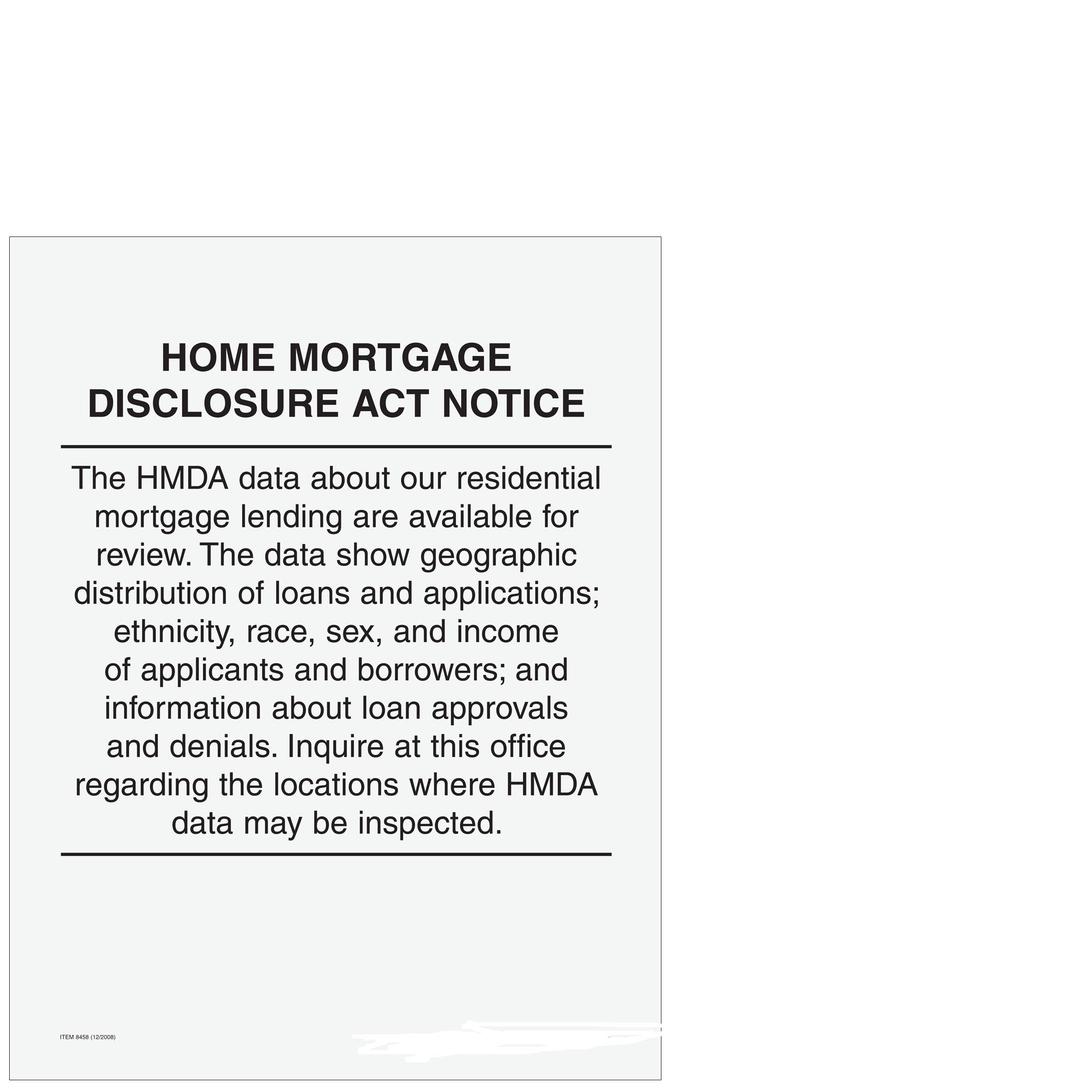 Home Mortgage Disclosure Act (HMDA) Notice - Compliance Guide for Lenders & Borrowers | Real Estate & Mortgage Scenarios