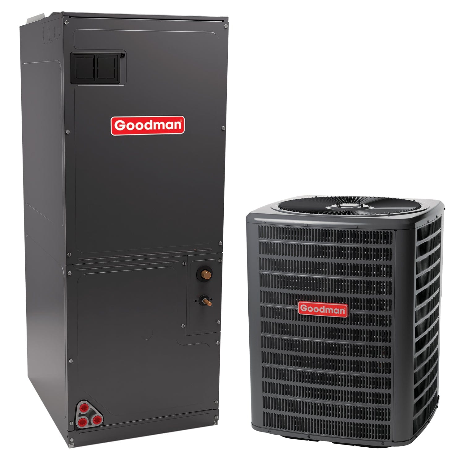 3 Ton Goodman 14.3 SEER2 Classic Central Air Conditioner & Heat Pump System with Multi-Position ECM AHU | Energy Efficient HVAC for Home Cooling & Heating | Perfect for Residential Use in All Seasons
