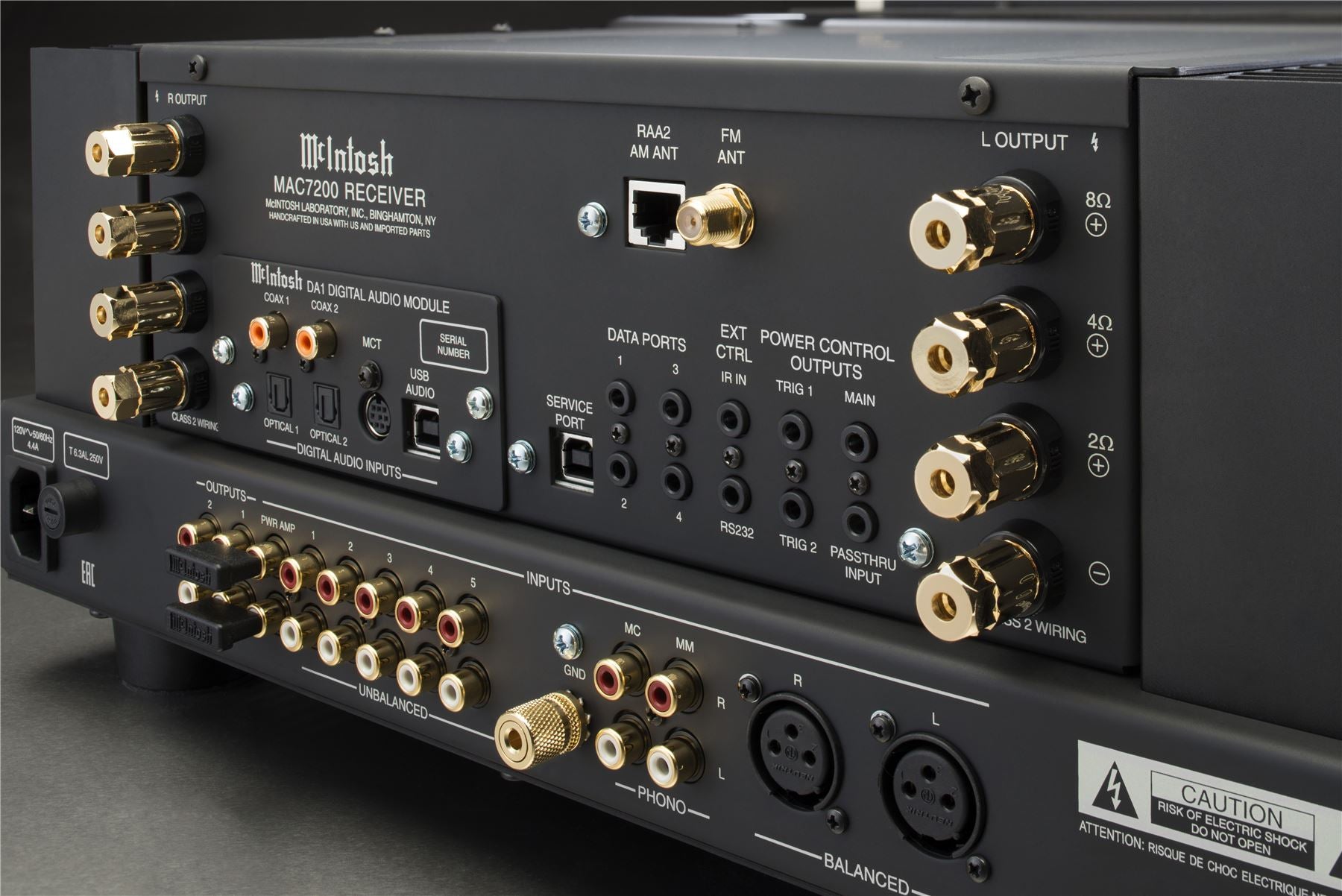 McIntosh MAC7200 2 Channel Stereo Receiver with AM/FM Tuner - Premium Home Audio System for Music Lovers & Audiophiles