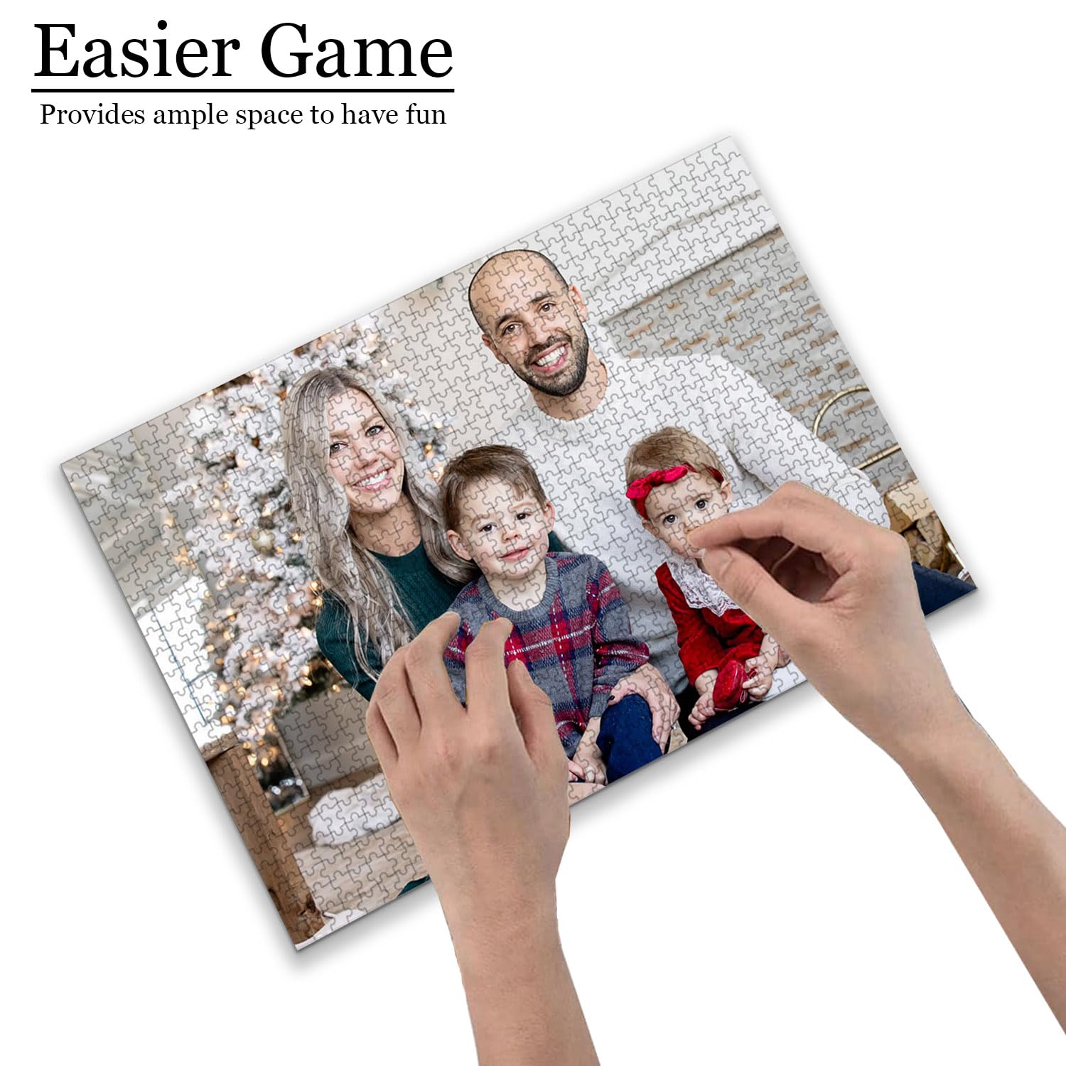 Custom Photo Puzzle - Personalized 120/200/300/500/1000 Piece Jigsaw Puzzle | Unique Gift for Family, Wedding, Graduation & Pet Lovers | Perfect for Home Decor, Memory Keepsakes & Fun Family Activities
