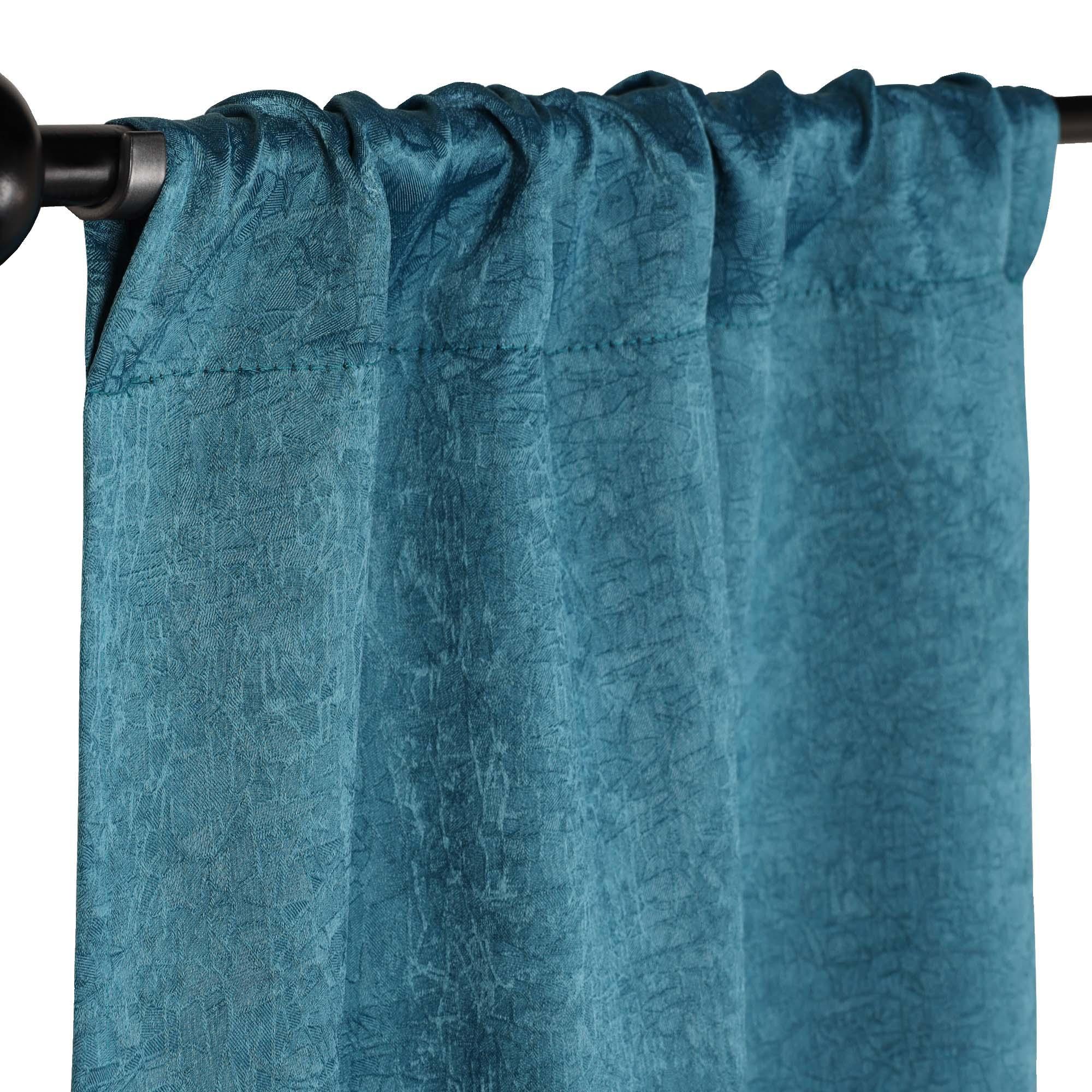 Blackout Senna Solid Textured Grommet Curtain Panels Set - Thermal Insulated Room Darkening Drapes for Bedroom & Living Room - Noise Reducing Window Treatments for Home Decor