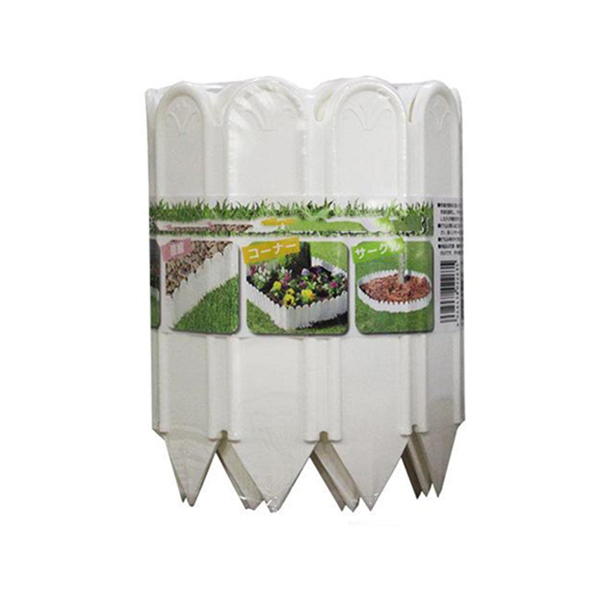 HYQW White 22cm ABS Plastic Garden Fence Edge - Decorative Lawn Border for Flower Beds, Vegetable Gardens & Landscaping | Durable Outdoor Yard Decoration for Home, Patio and Backyard