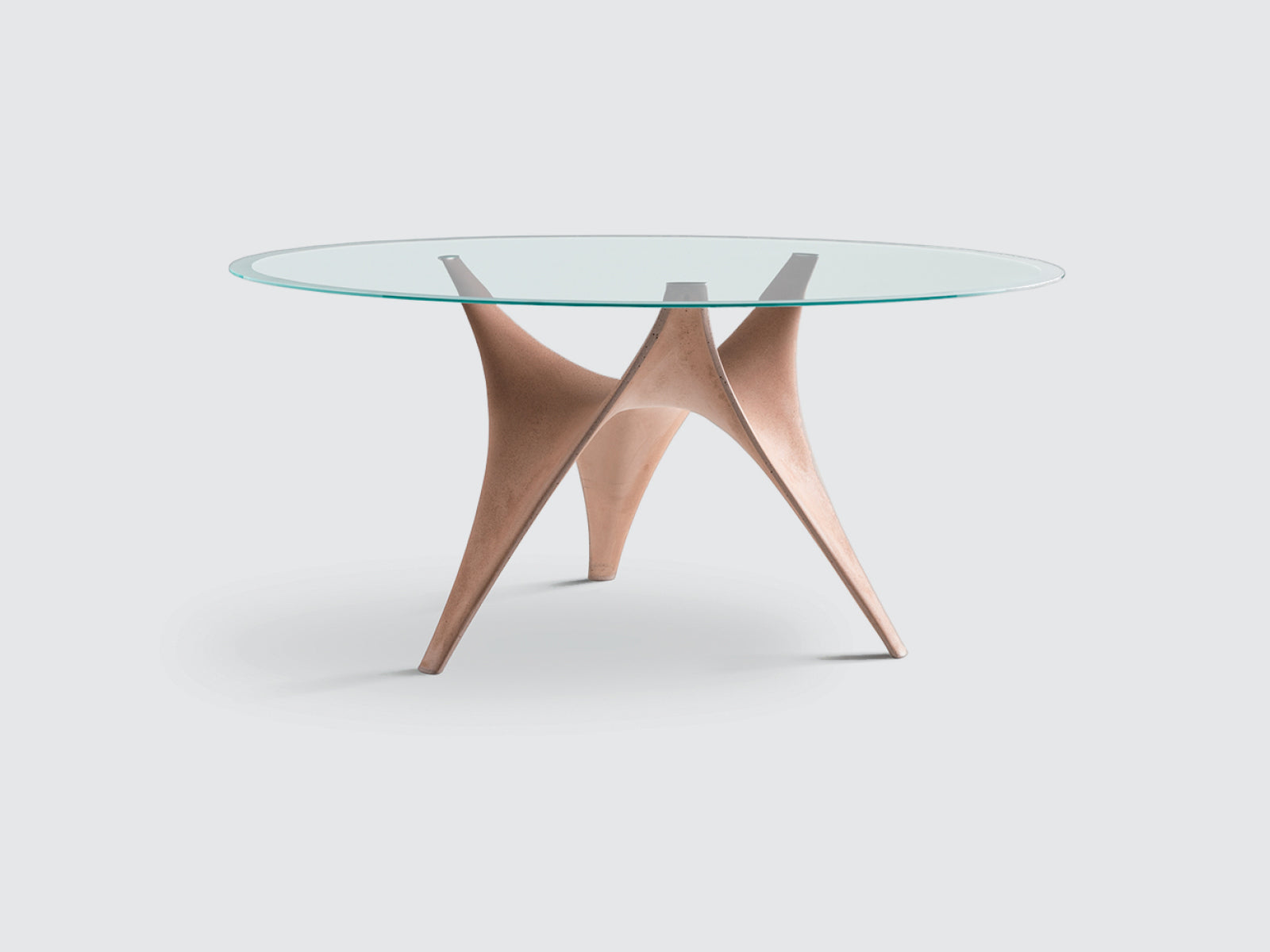 Modern Arc Dining Table - Elegant Round Wooden Table for Kitchen & Dining Room - Perfect for Family Gatherings & Dinner Parties