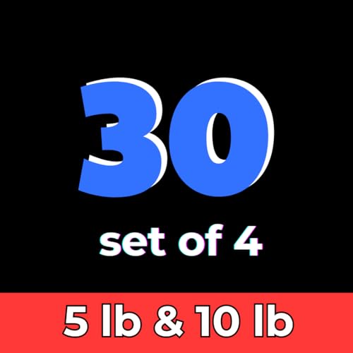 F. Set of 30 lb (5 lb pair & 10 lb pair)