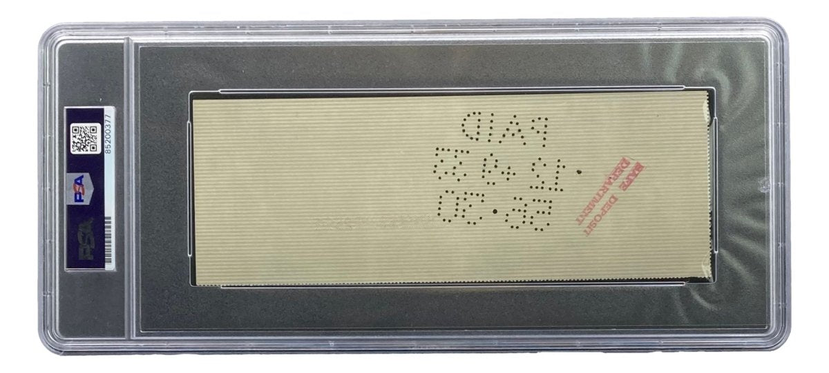 Authentic Orville Wright Signed Bank Check with PSA/DNA Certification #85200377 - Perfect for Aviation Collectors & History Enthusiasts
