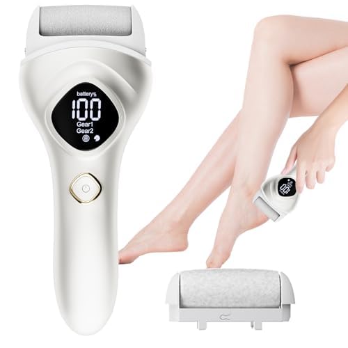 Electric Foot Callus Remover - Dual Speed Pedicure Tool for Dry, Cracked & Callused Feet | Professional Foot File & Scrubber for Smooth Skin | Perfect for Home Pedicure & Foot Care Routine