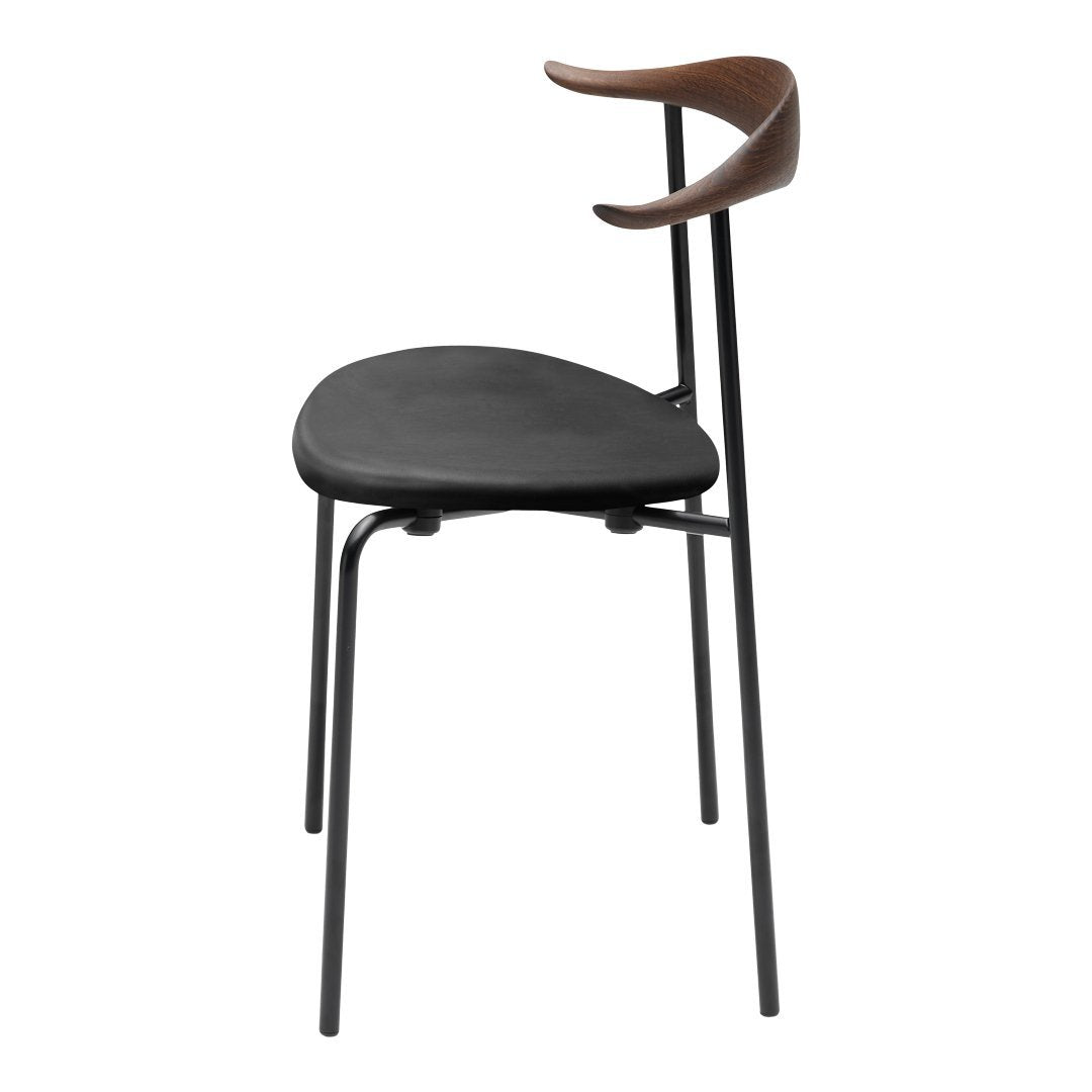 CH88P Upholstered Chair with Black Wood Frame - Perfect for Living Room, Office, and Dining Room Furniture