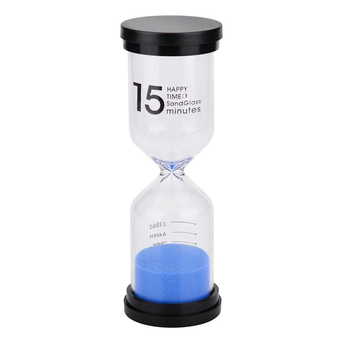 WEIYE 15-Minute Colorful Sand Timer - Fun & Educational Sandglass Clock for Kids, Classroom, Home Decor & Time Management (5.11x1.73 Inches) | Perfect for Games, Meditation & Productivity Tools