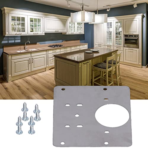 2 Sets Stainless Steel Cabinet Hinge Repair Plate - Heavy Duty Mounting Bracket for Cupboard, Wardrobe, Wooden Table, Chair & Bed Fixing - Perfect for Home Furniture Restoration and DIY Projects