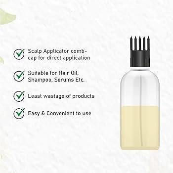 **4-Pack 100ml Transparent Hair Root Applicator Bottles with Comb & Sprayer - Perfect for Rosemary Oil, Perfume, Rosewater - Travel-Friendly Hair Care & Beauty Essentials**    *(Use for scalp treatments, DIY hair serums, aromatherapy, and on-the-go beauty routines!)*