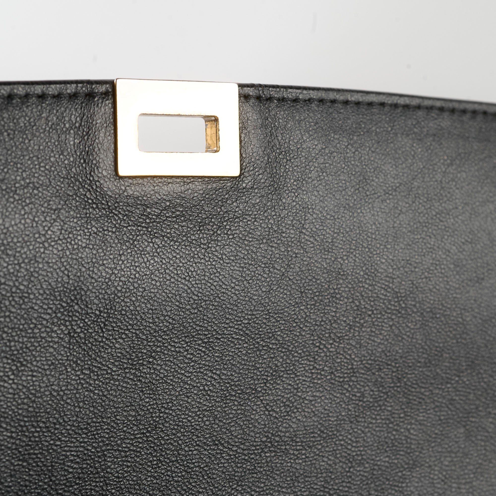 Celine Medium Trapeze All Black Leather Handbag - Stylish Crossbody Bag for Women, Perfect for Work, Travel & Evening Out