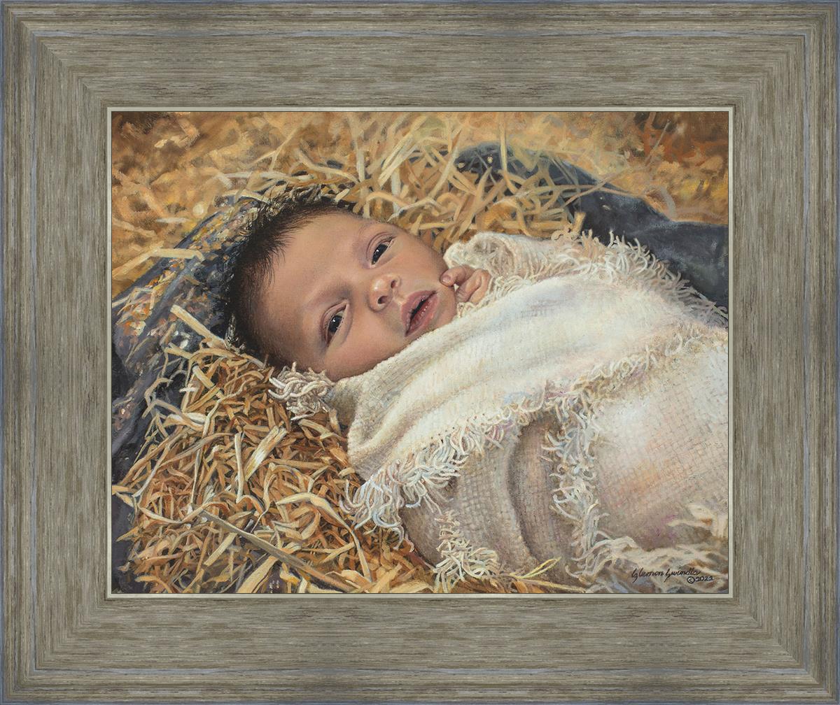 Born This Day by Liz Lemon Swindle - Inspirational Christian Art Print for Home Decor, Gifts & Holiday Celebrations