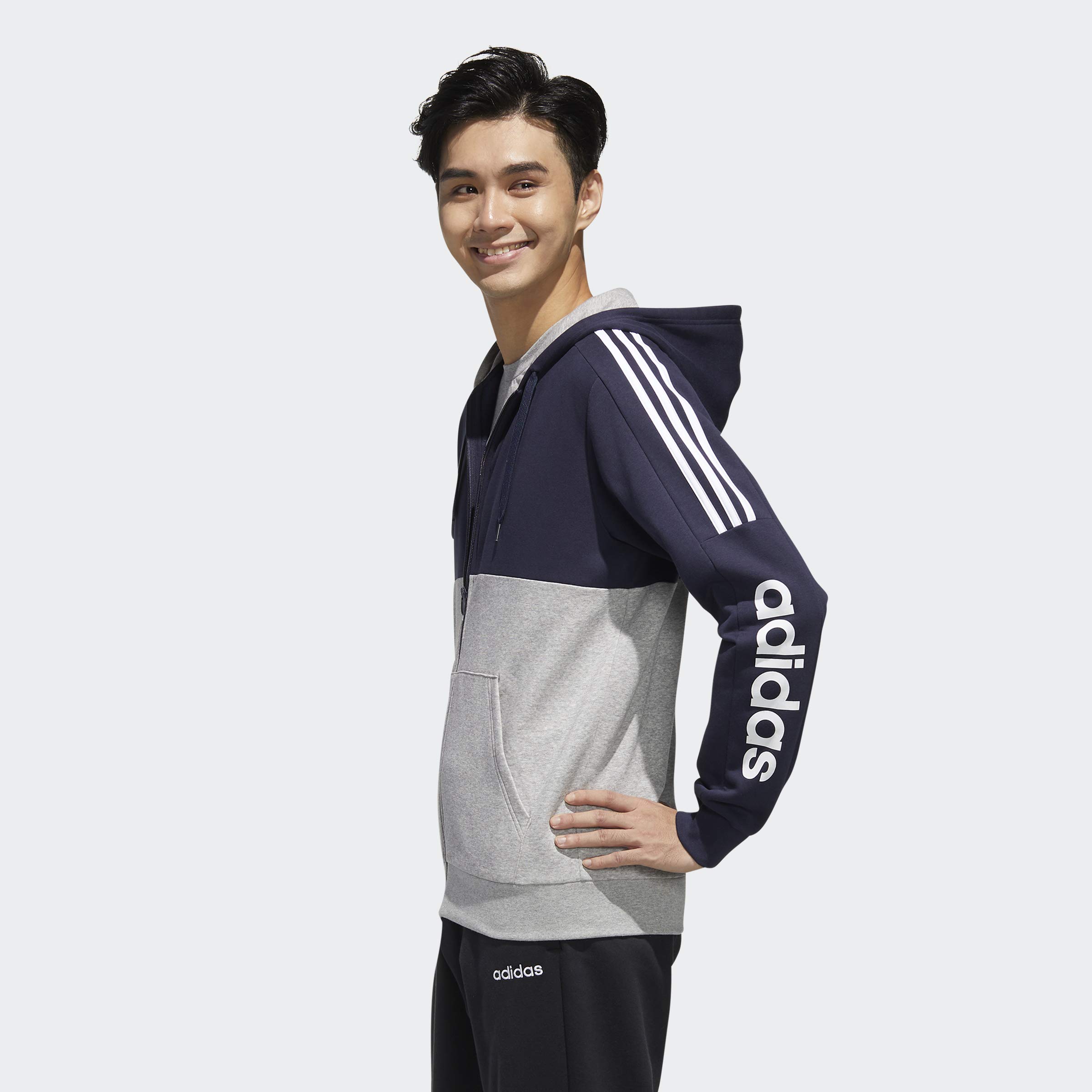 adidas Men's Essentials Colorblock Track Jacket - Lightweight Running Hoodie for Gym, Jogging & Casual Wear