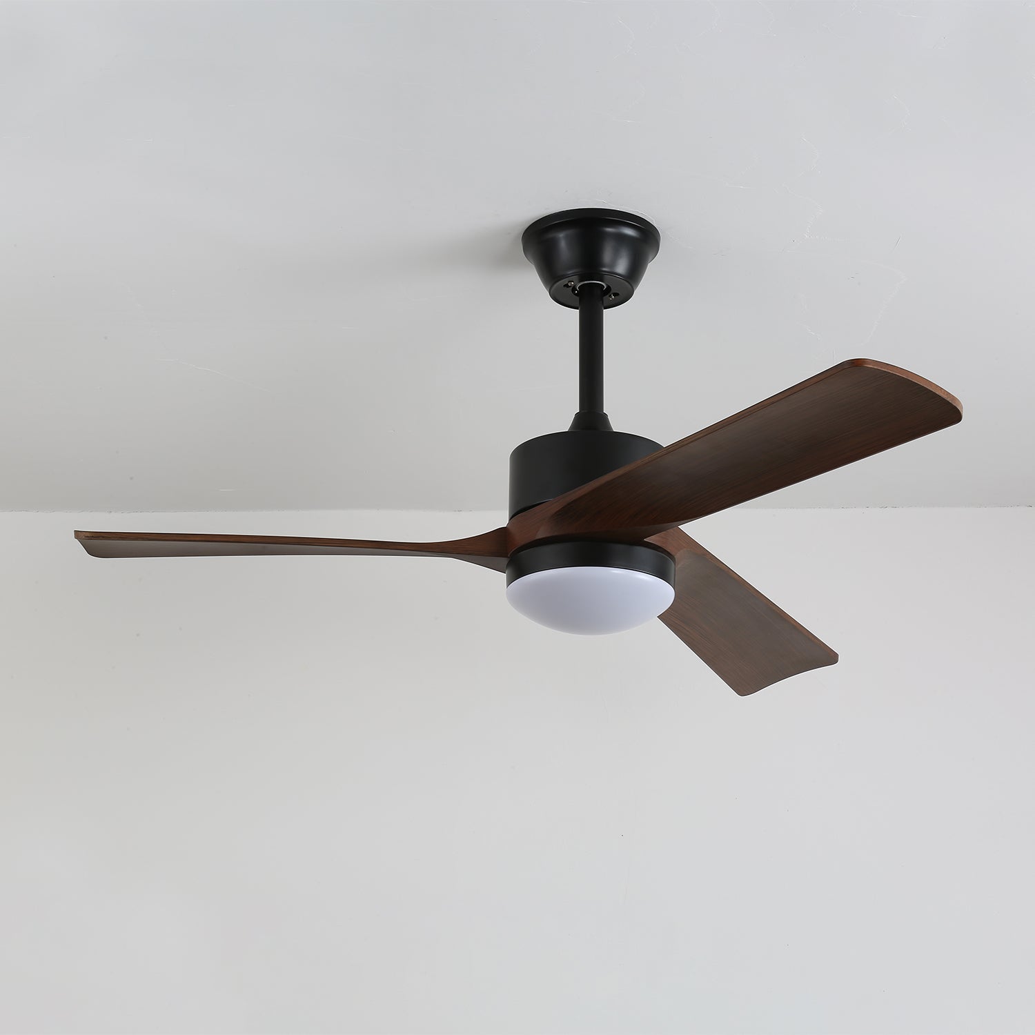 Averso Ceiling Fan with Light Kit - 52 Inch Modern Flush Mount Indoor/Outdoor Fan - Energy Efficient LED Light - Perfect for Bedroom, Living Room, Patio & Covered Porch