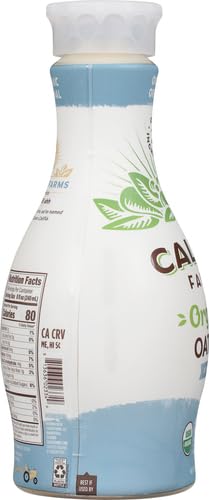 Califia Farms Organic Original Oat Milk 48oz - Dairy Free, Vegan, Non-GMO, USDA Certified Plant-Based Milk Alternative - Perfect for Coffee, Cereal & Smoothies