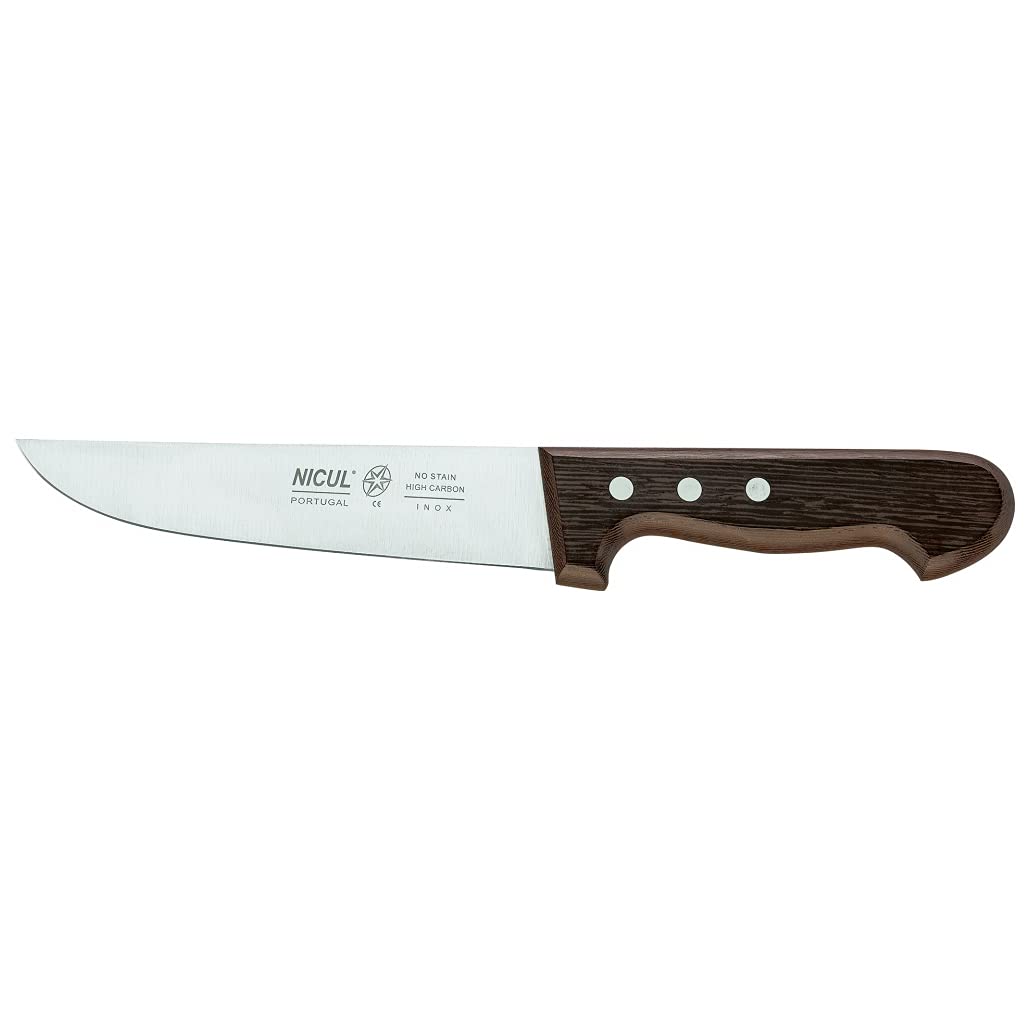 6 Inch Professional Stainless Steel Kitchen Knife - Sharp Chef Knife for Cooking, Slicing & Dicing - Premium Portuguese Made Cutlery - Perfect for Home Chefs & Professional Kitchens