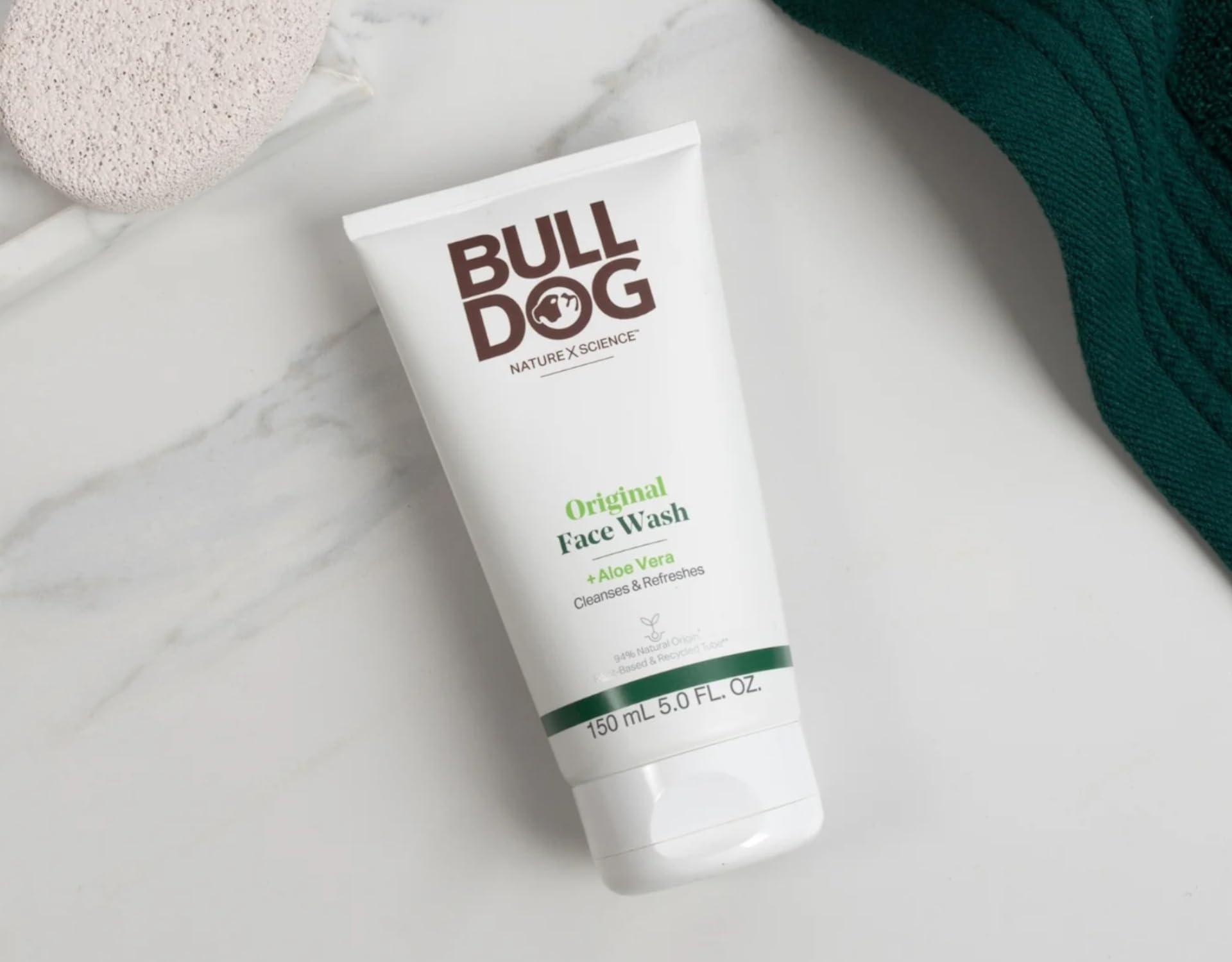 Bulldog Original Face Wash for Men - Natural Skincare Cleanser, 5 Oz (1 Pack) - Gentle Daily Cleansing for Oily & Sensitive Skin