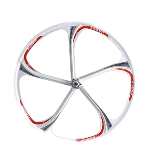 26 Inch 5-Spoke Bike Rims - Lightest & Strongest Magnesium Alloy Mountain/City Bike Wheels (Front Wheel) - Perfect for Urban Commuting & Off-Road Cycling