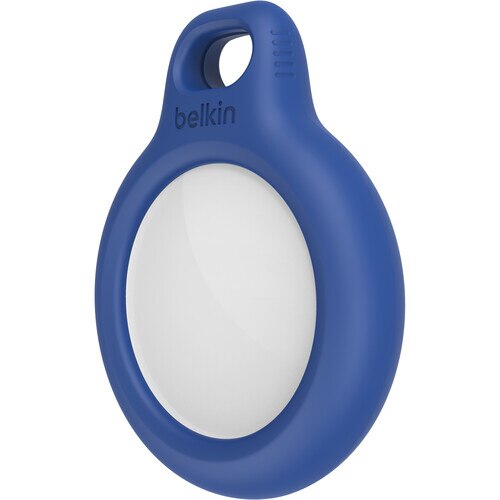 Belkin AirTag Security Keychain - Blue | Secure Your Keys & Belongings for Travel, Work & Daily Use