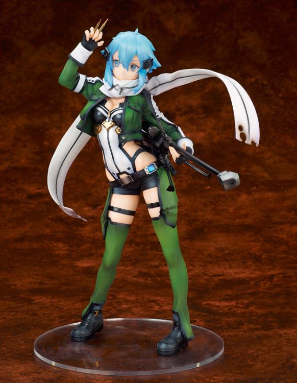 Sword Art Online The Movie: Ordinal Scale Sinon 1/7 Scale PVC Statue Figure - Anime Collectible for Display & Gaming Room Decor
