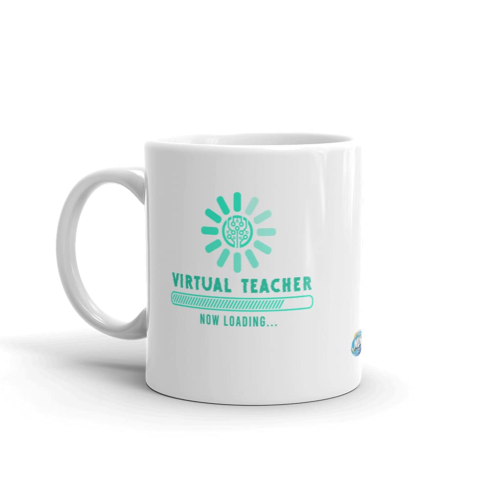 Funny Virtual Teacher Back to School Coffee Mug - Perfect First Day of School Gift for Kids, Students & Teachers - Ideal for Homeschool Moms & Classroom Use - Great for Coffee, Tea or Hot Chocolate