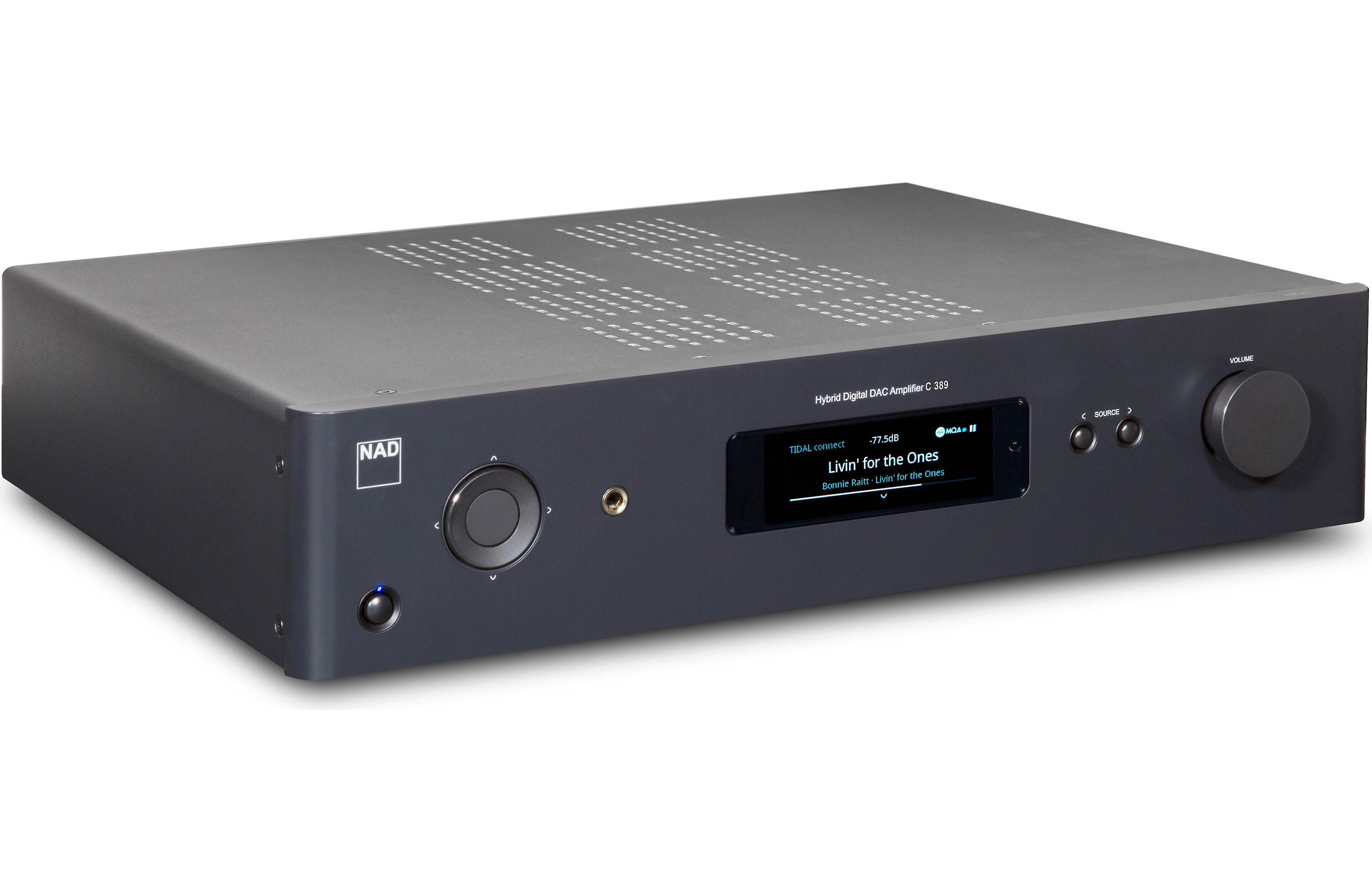 NAD Electronics C389 BluOS D Hybrid Digital DAC Integrated Amplifier with Bluetooth & MDC2 BluOS D Module - Hi-Fi Audio System for Home Theater & Music Listening