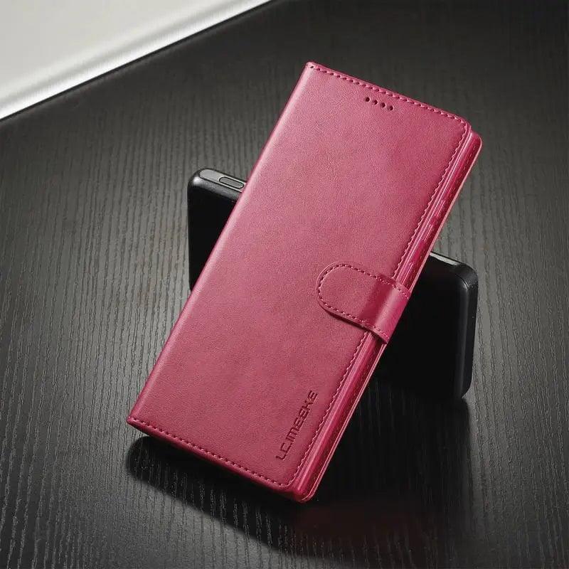 Samsung Galaxy S24 Plus Wallet Case - Premium Vegan Leather Phone Cover with Card Slots for Credit Cards & ID - Perfect for Daily Use, Travel, and Business