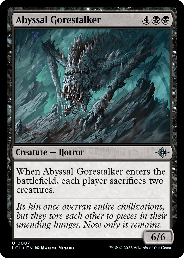Abyssal Gorestalker - The Lost Caverns of Ixalan MTG Card | Rare Magic: The Gathering Collector's Item for Deck Building & Strategy Games