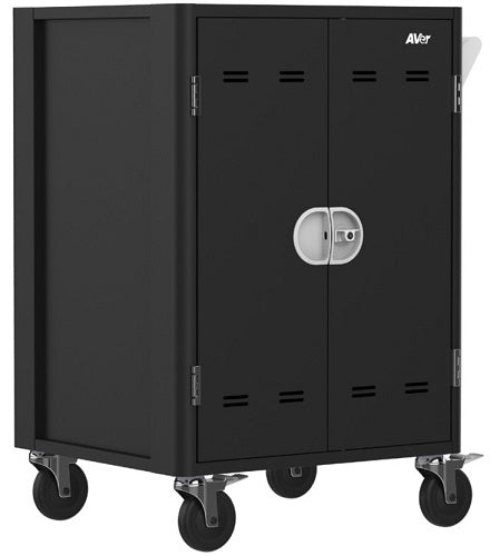AVerCharge C36i+ 36 Device Smart Charging Cart for Schools & Offices - Secure Mobile Charging Station for iPads, Tablets & Laptops - Perfect for Classroom Tech Storage & Device Management
