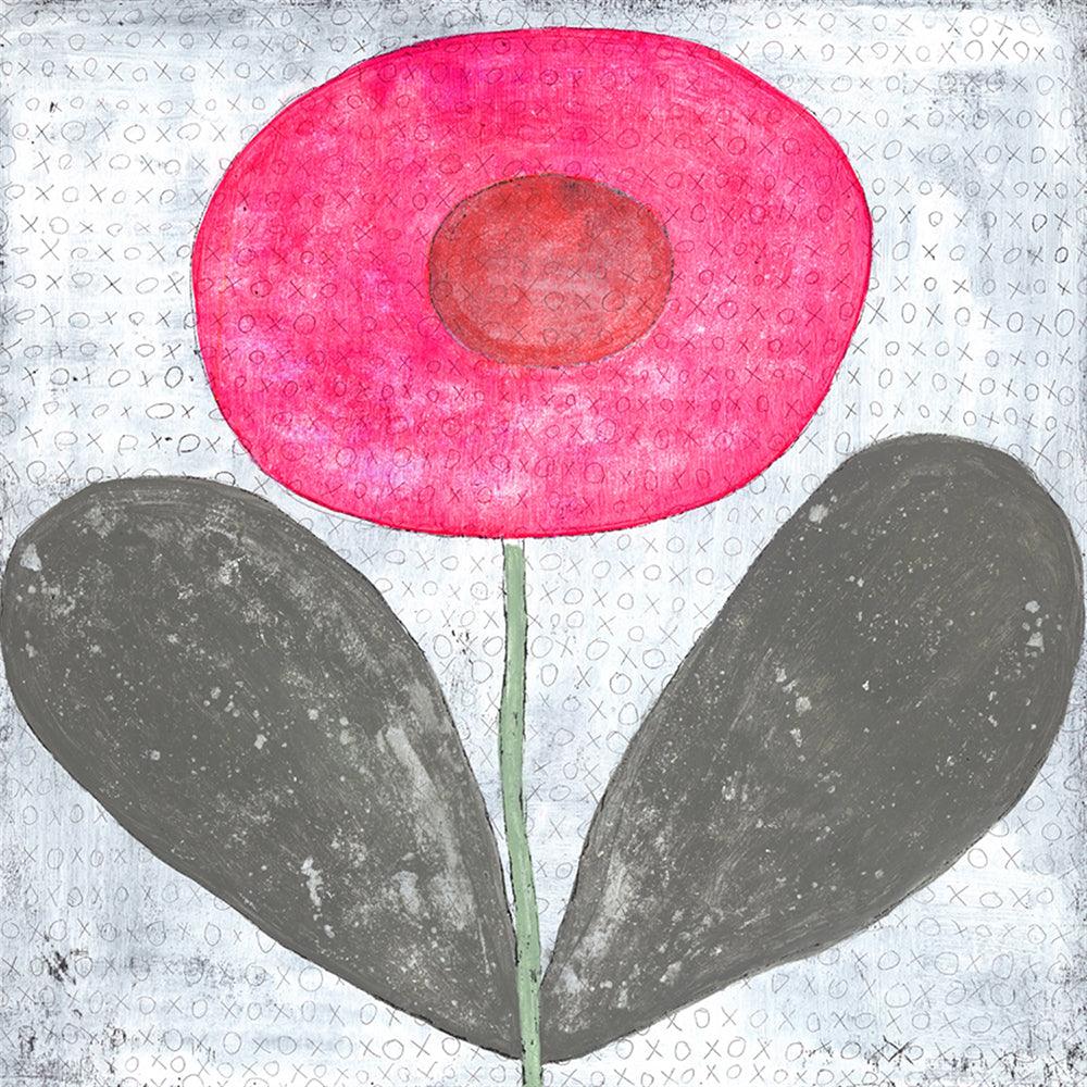 Happy Flower Gallery Wrap Canvas Art Print - Vibrant Floral Wall Decor for Living Room, Bedroom & Office