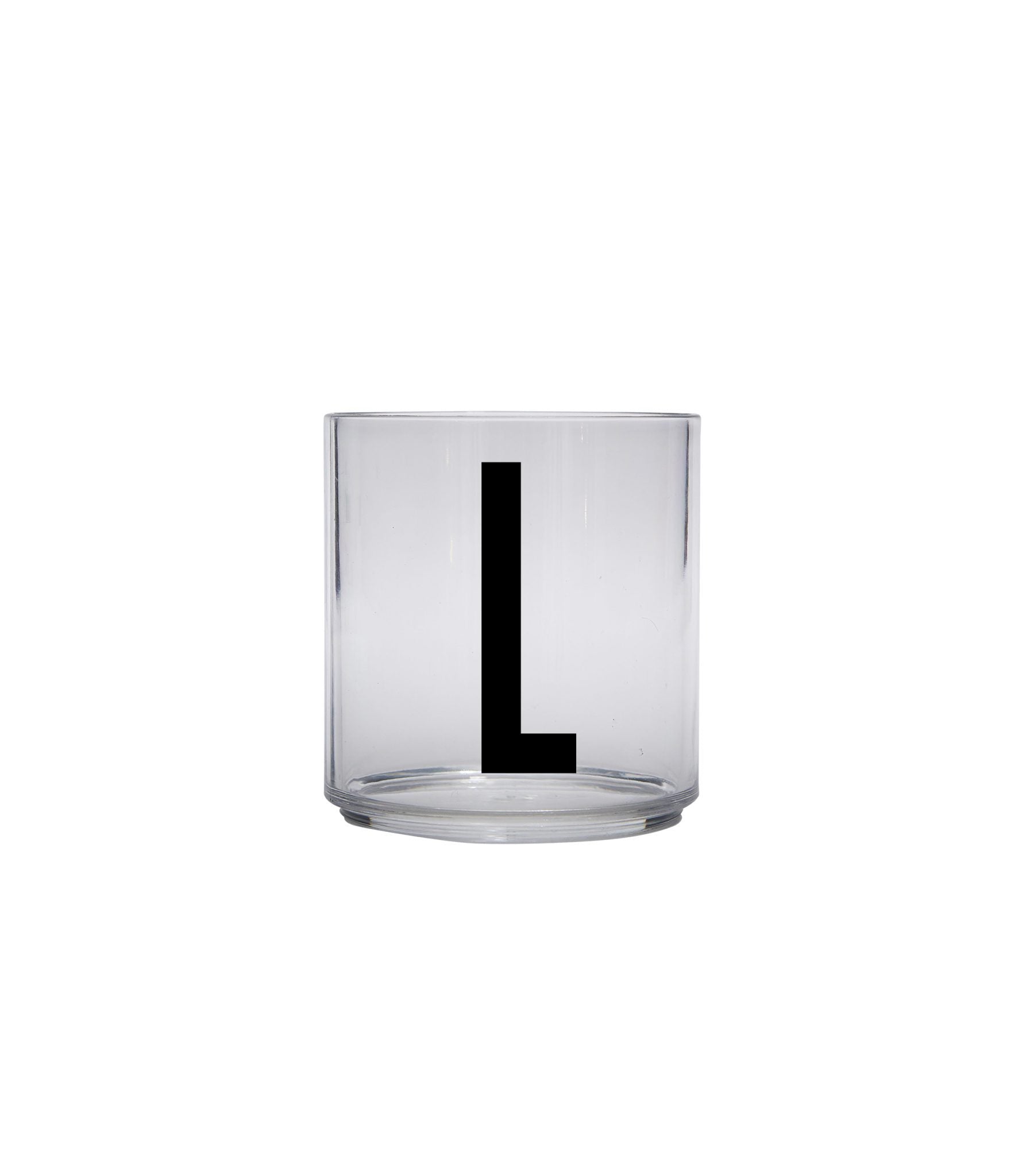 DESIGN LETTERS Kids Personal Drinking Glass - Drop Safe, BPA-Free, Letter Q - Perfect for School Lunch, Home, and Travel Use