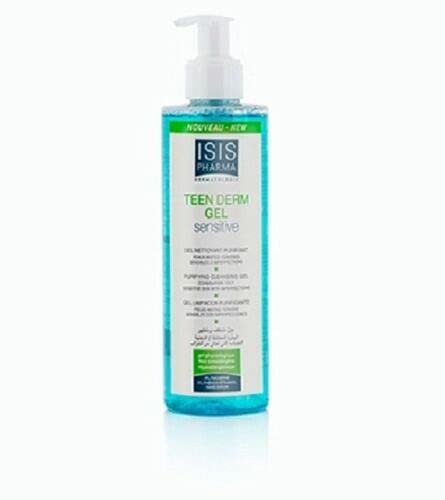 ISIS Pharma TEEN DERM Sensitive Purifying Cleansing Gel 250ml - Acne Treatment for Oily & Sensitive Skin - Perfect for Teen Skincare Routine & Daily Face Wash