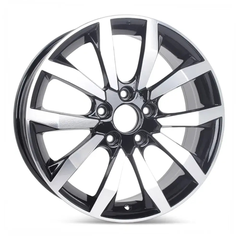 17 Inch Honda Civic Wheel Replacement - Machined Black Replica Rim 63996 42700SNXA72 | Perfect for Upgrades, Custom Builds & Restorations