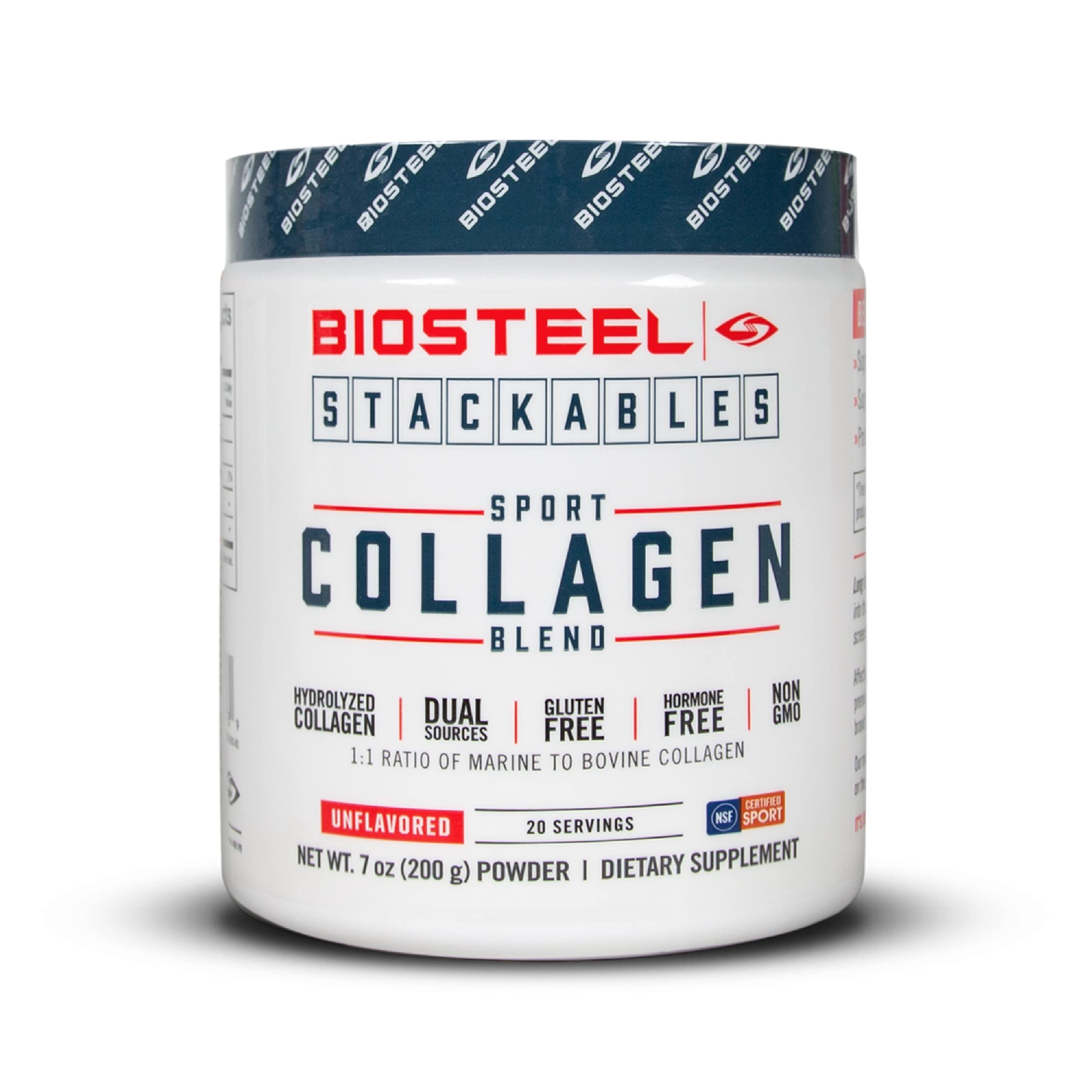 BIOSTEEL Stackables Sport Collagen Blend - Hydrolyzed Collagen Peptides Powder, Non-GMO, Gluten Free, 20 Servings for Muscle Recovery, Joint Support & Skin Health - Perfect for Athletes, Fitness Enthusiasts & Active Lifestyles