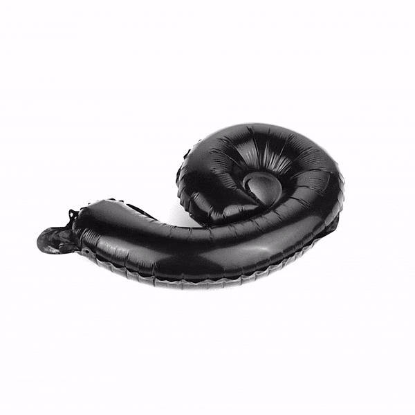 Balloonify Black Mylar Number 9 Balloon - 16 Inch Large Foil Balloon for Birthday Parties, Anniversaries & Celebrations - 1 Count Box