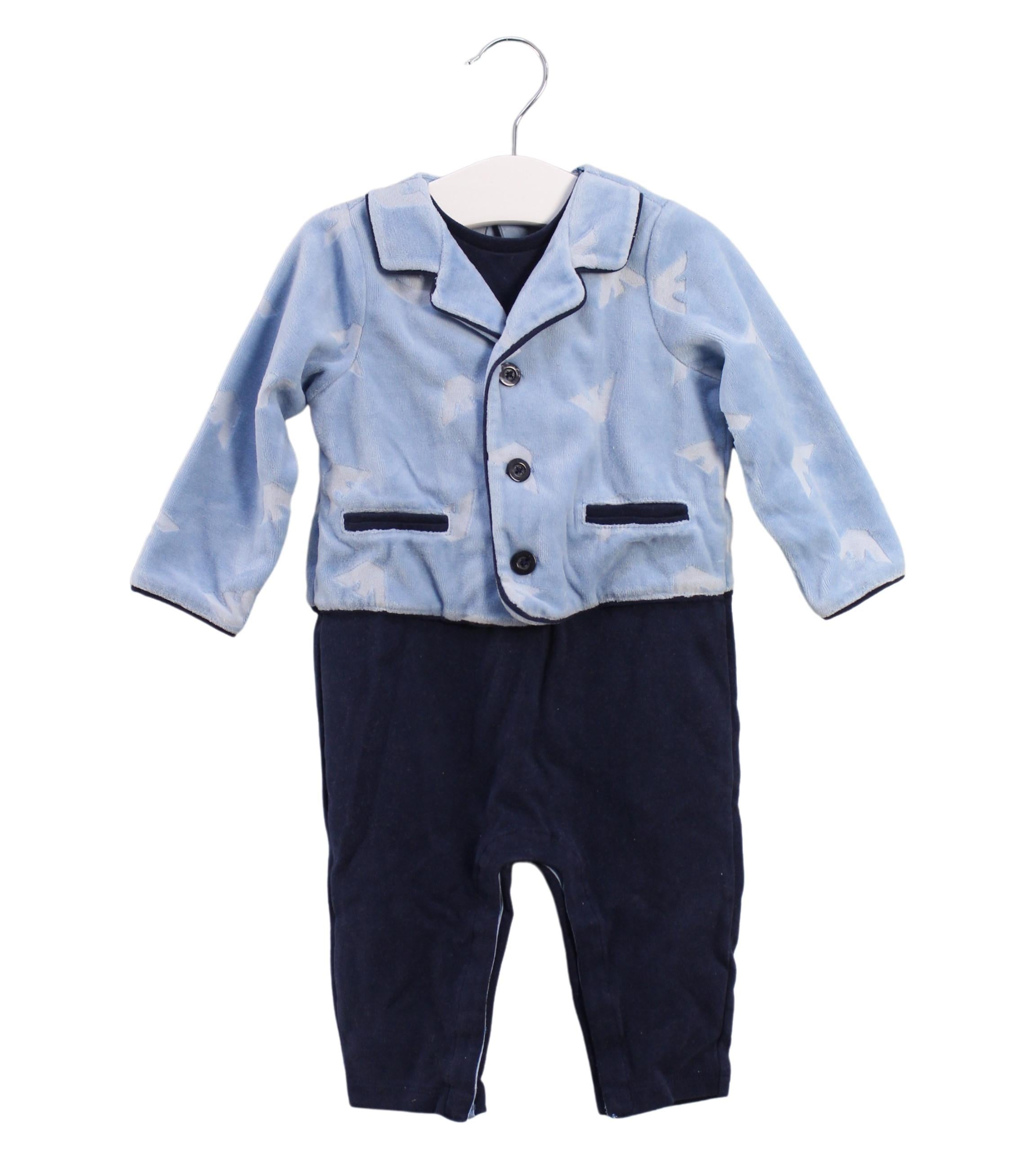 Armani Jumpsuit for Baby Girls 9 Months | Premium Cotton Romper with Snap Buttons | Perfect for Photoshoots, Parties & Everyday Wear