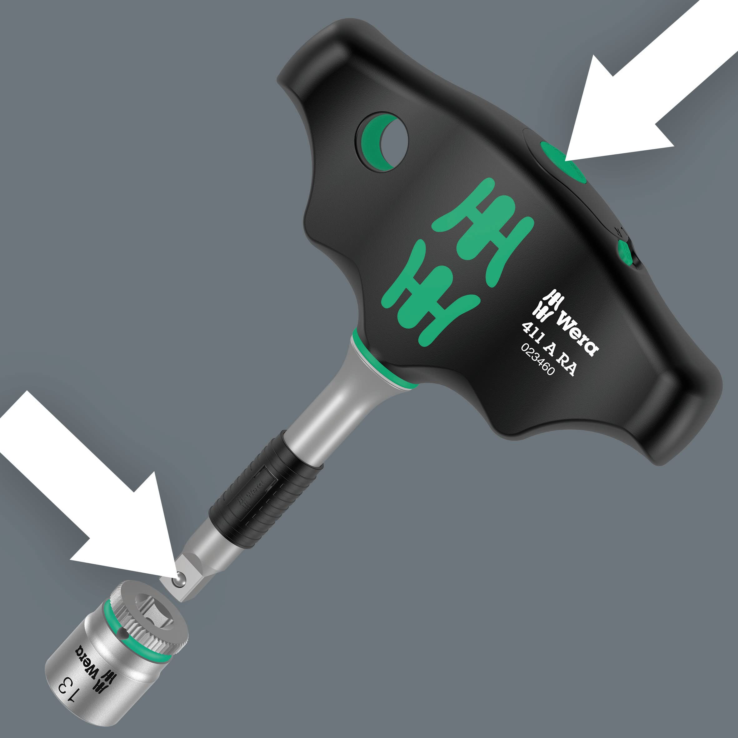 Kraftform Kompakt 400 RA Ergonomic Screwdriver Set with 2 Pieces - Perfect for DIY Home Repairs, Electronics, and Automotive Maintenance
