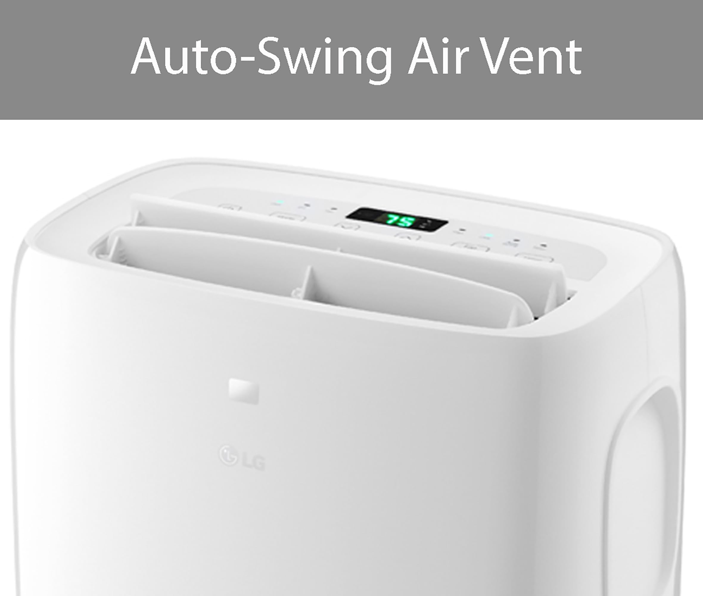 LG 7,000 BTU Portable Air Conditioner - Cools 300 Sq.Ft Rooms (12'x25') - Quiet Home AC Unit with LCD Remote & Window Kit - White - Perfect for Bedrooms, Offices & Small Apartments