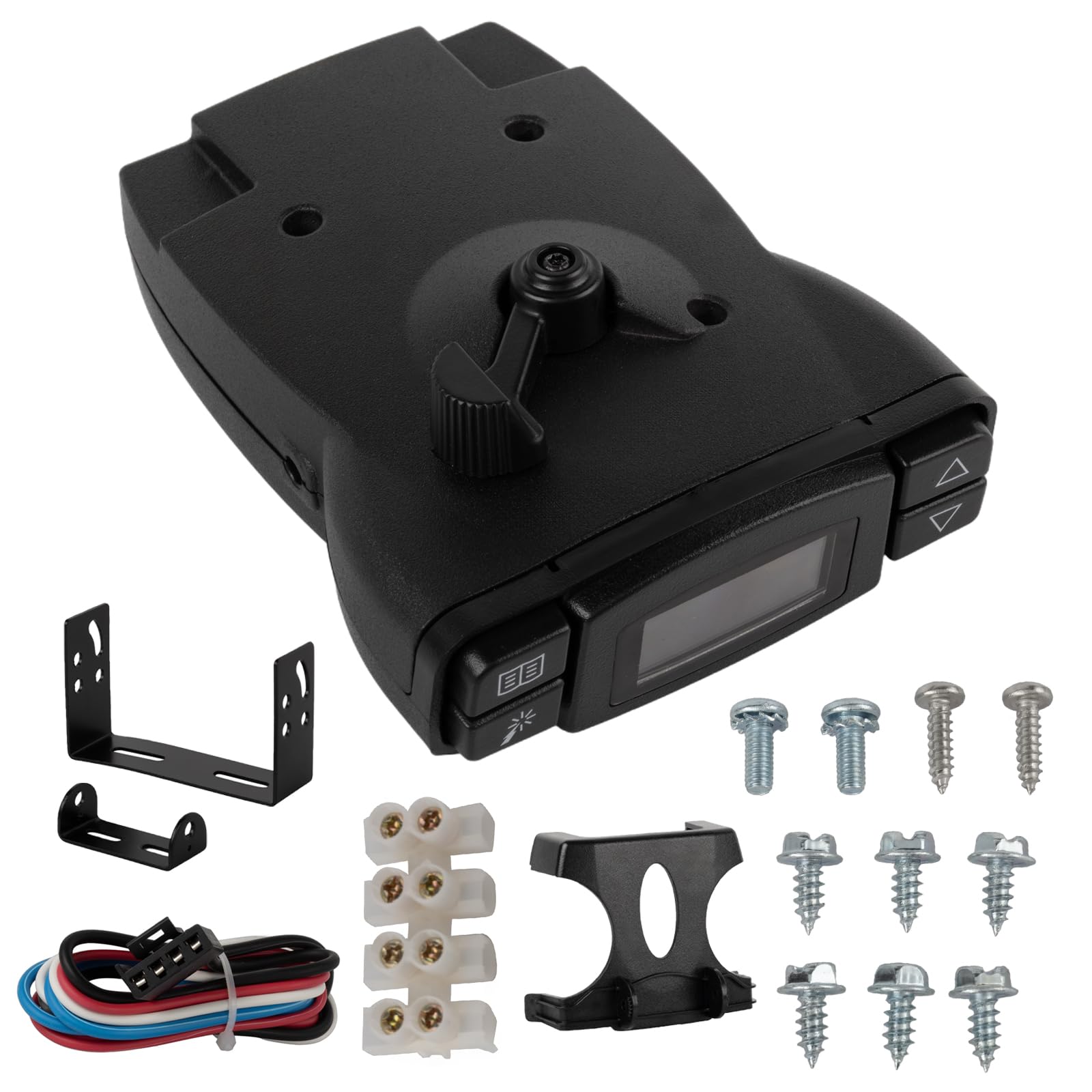 Universal Trailer Brake Controller Kit 90195 - Proportional Electric Brake Controller for Tacoma, Ram, Silverado, F150 Trucks | Wireless RV & Towing Brake System | Replacement for Tekonsha P3 | Perfect for Safe Towing, Camping & Heavy-Duty Hauling