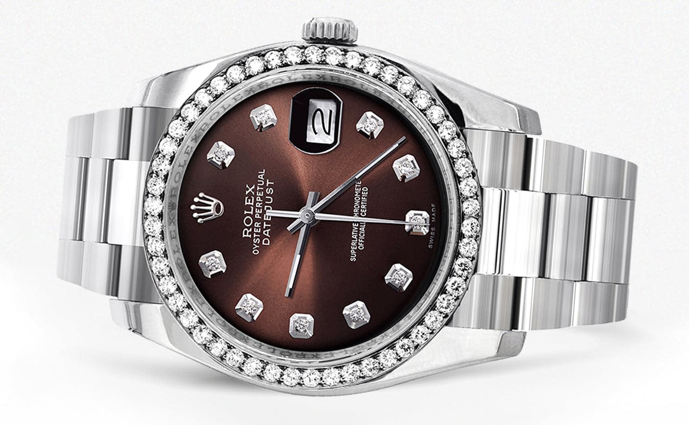 Rolex Datejust 36mm Men's Watch with Chocolate Dial & Oyster Bracelet - Luxury Automatic Timepiece for Business, Gifts & Special Occasions
