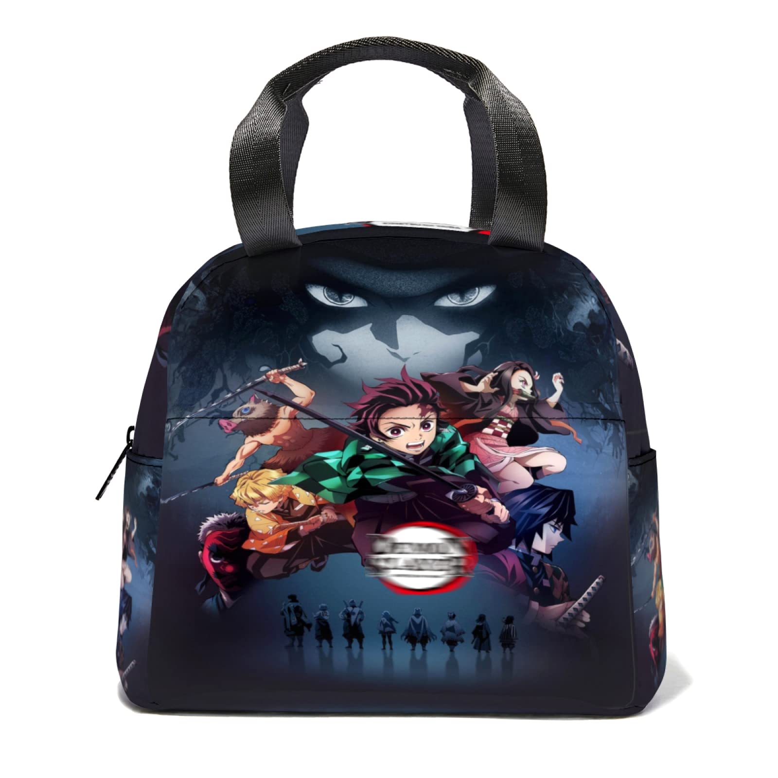 **Insulated Anime Lunch Bag for Adults - Portable Lunch Box Tote for Men & Women - Perfect for Work, School, Travel & Picnic Gifts**