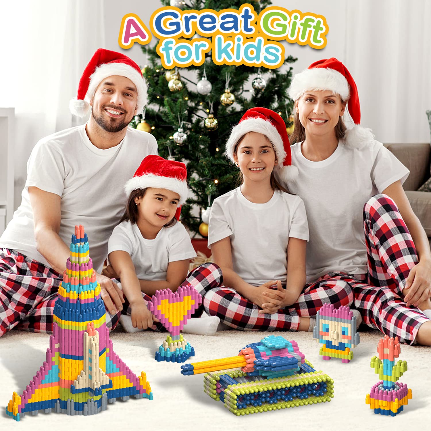 1120pcs STEM Building Blocks Set - Educational Construction Toy for Kids Ages 3+, Creative Learning Playset for Boys & Girls - Enhance Brain Development, Preschool & Kindergarten Activities - Perfect for Home, Classroom & Birthday Gifts