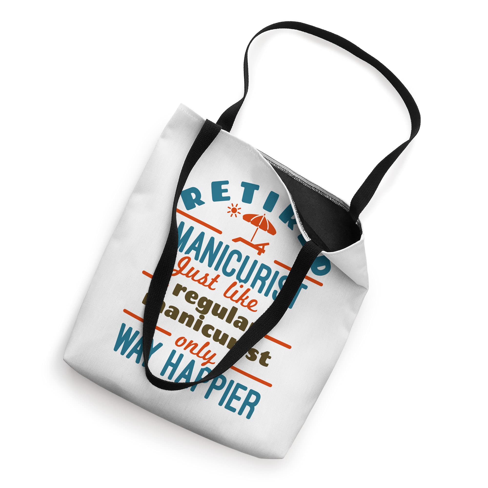 Retired Manicurist Tote Bag - Perfect Gift for Nail Technician Retirement - Durable & Stylish Carry All Bag for Work, Travel & Daily Use