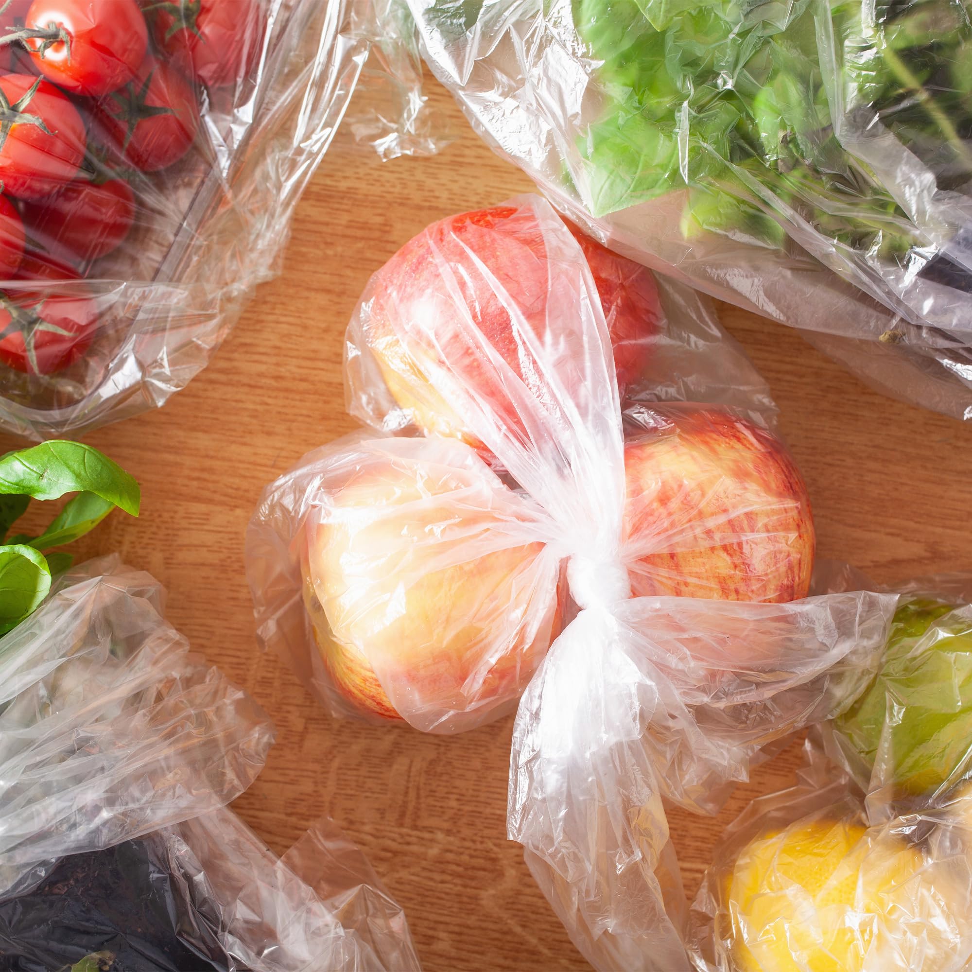 APQ 250-Count Clear Plastic Produce Bags 18