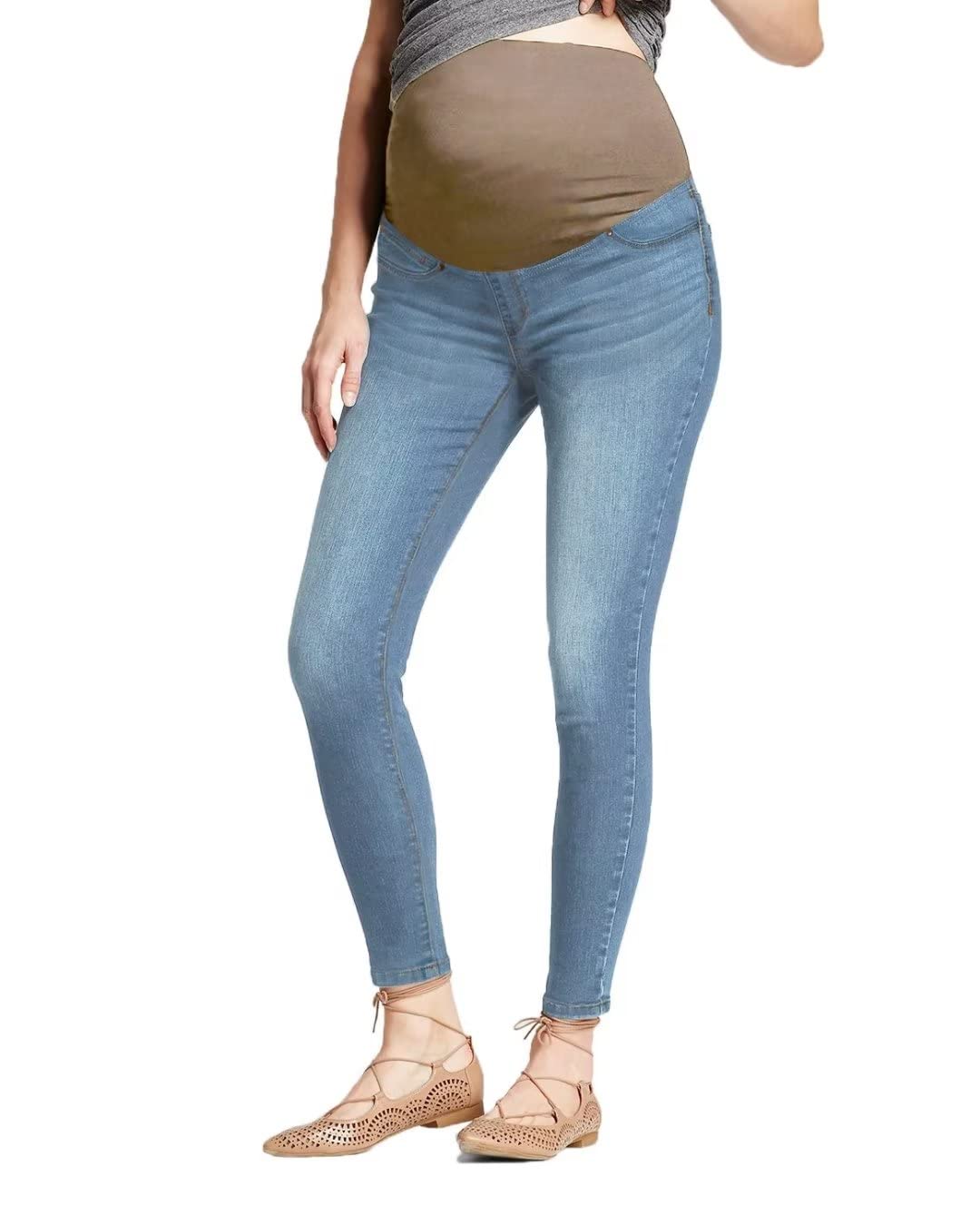 Hybrid & Company Women's Maternity Skinny Jeans - Ultra Stretch, Super Comfortable for Pregnancy | Perfect for Work, Casual Wear & Everyday Comfort